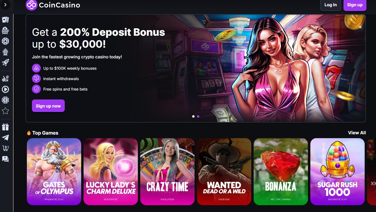 CoinCasino interface